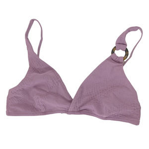 NWOT Onia Triangle Bikini Top XSMALL Lilac Purple w/ Tortoise Shell Strap Detail
